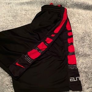 Large Nike black and red shorts